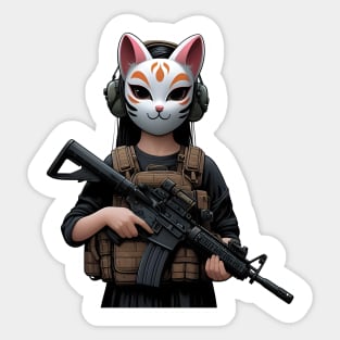 Tactical Kitsune Sticker